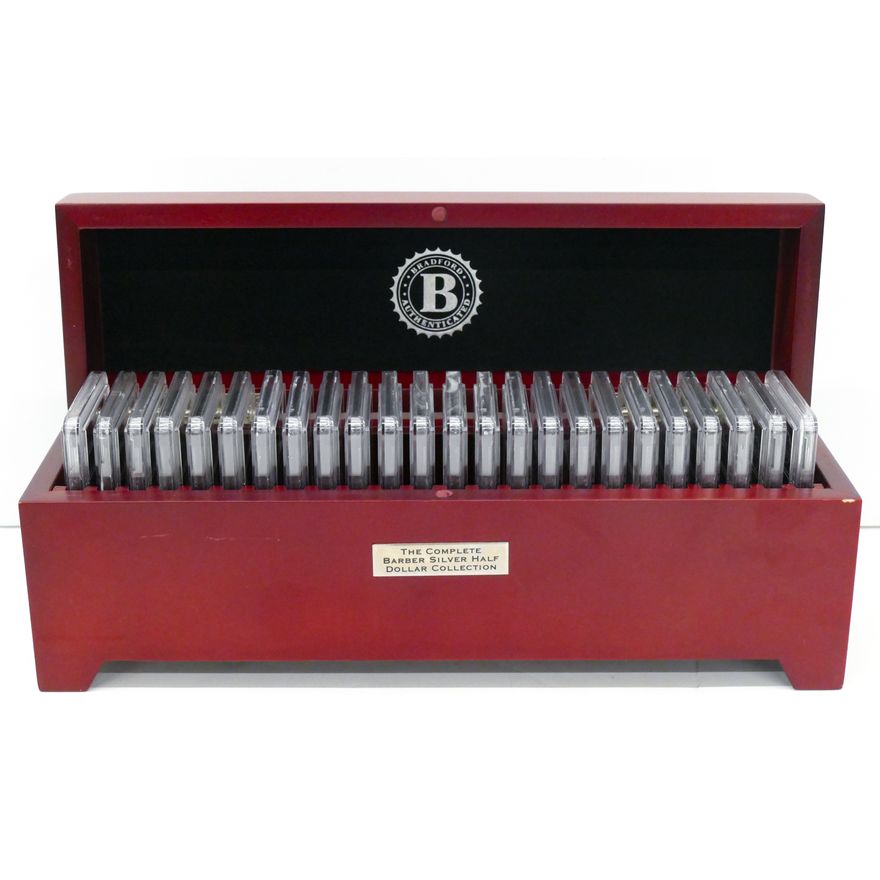 24pc Set US Barber Silver Half Dollar Collection 1892-1915 Graded