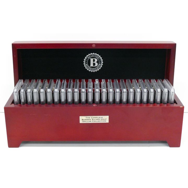 24pc Set US Barber Silver Half Dollar Collection 1892-1915 Graded