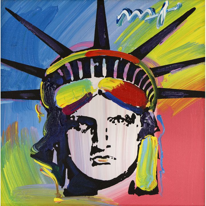 Peter Max ''Liberty Head'' 2008 Acrylic