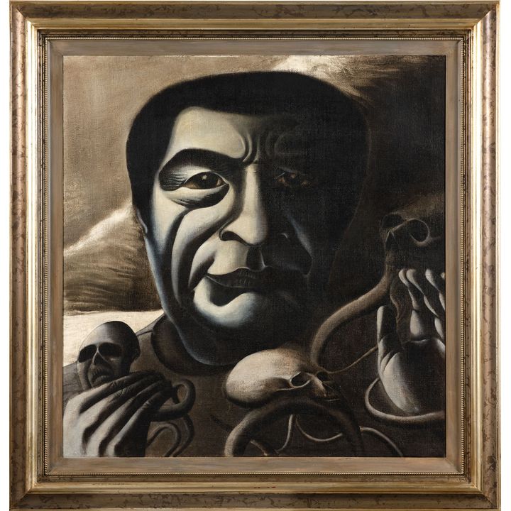 Tony Fomison 'Untitled (Head and Spirits)'