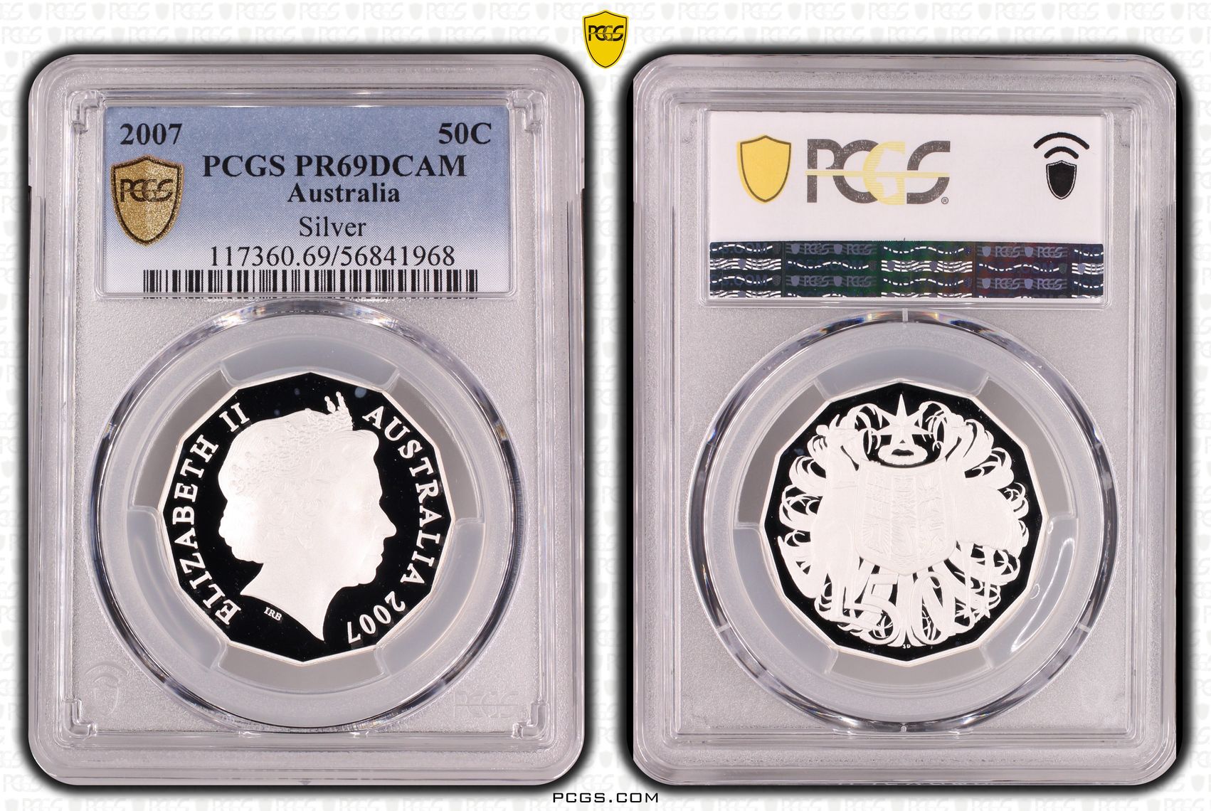 Silver, Fifty Cent, 2007, PR69DCAM