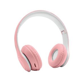 PowerUp Wireless Bluetooth Headphones Hands Free Headset in Pink | DEFECTIVE