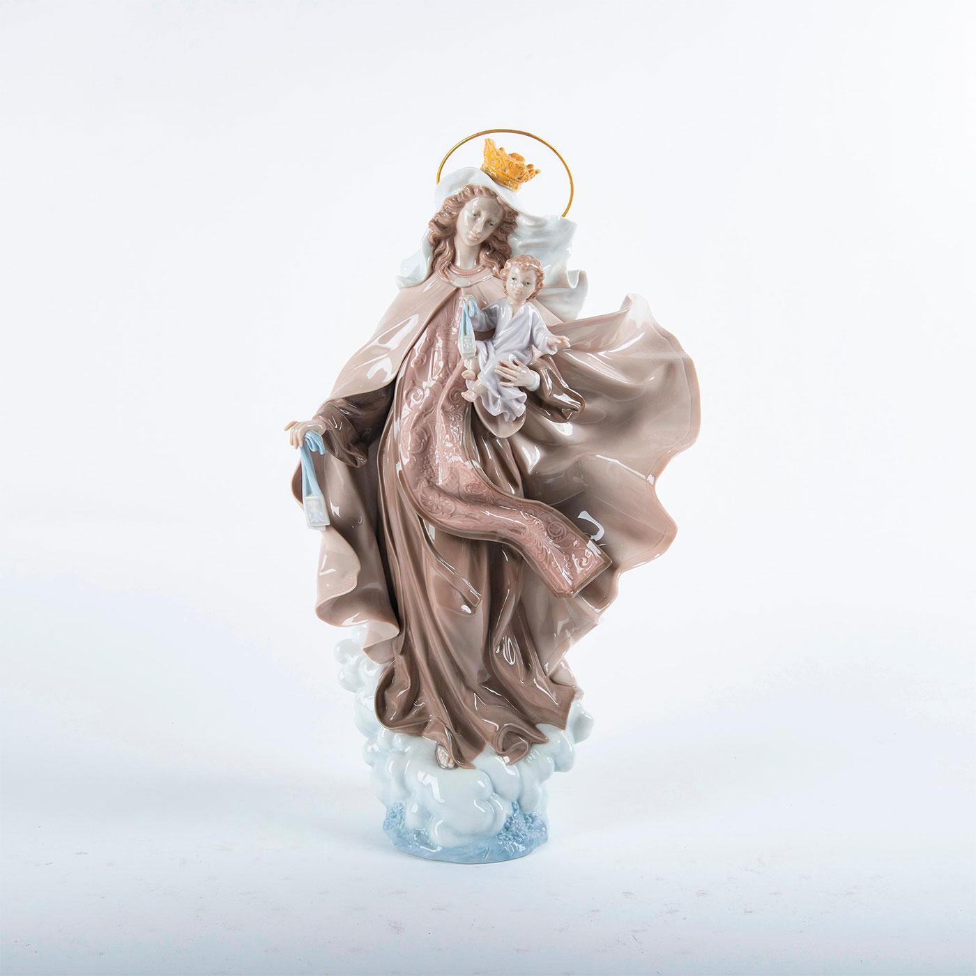  LLADRÓ Our Lady of Lourdes Figurine. Porcelain Our