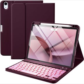 CASE COMPATIBLE WITH IPAD AIR 11 INCH / AIR 5TH GENERATION WITH KEYBOARD, WALLET CASE WITH PENCIL HOLDER FOR IPAD AIR 11 INCH M3/M