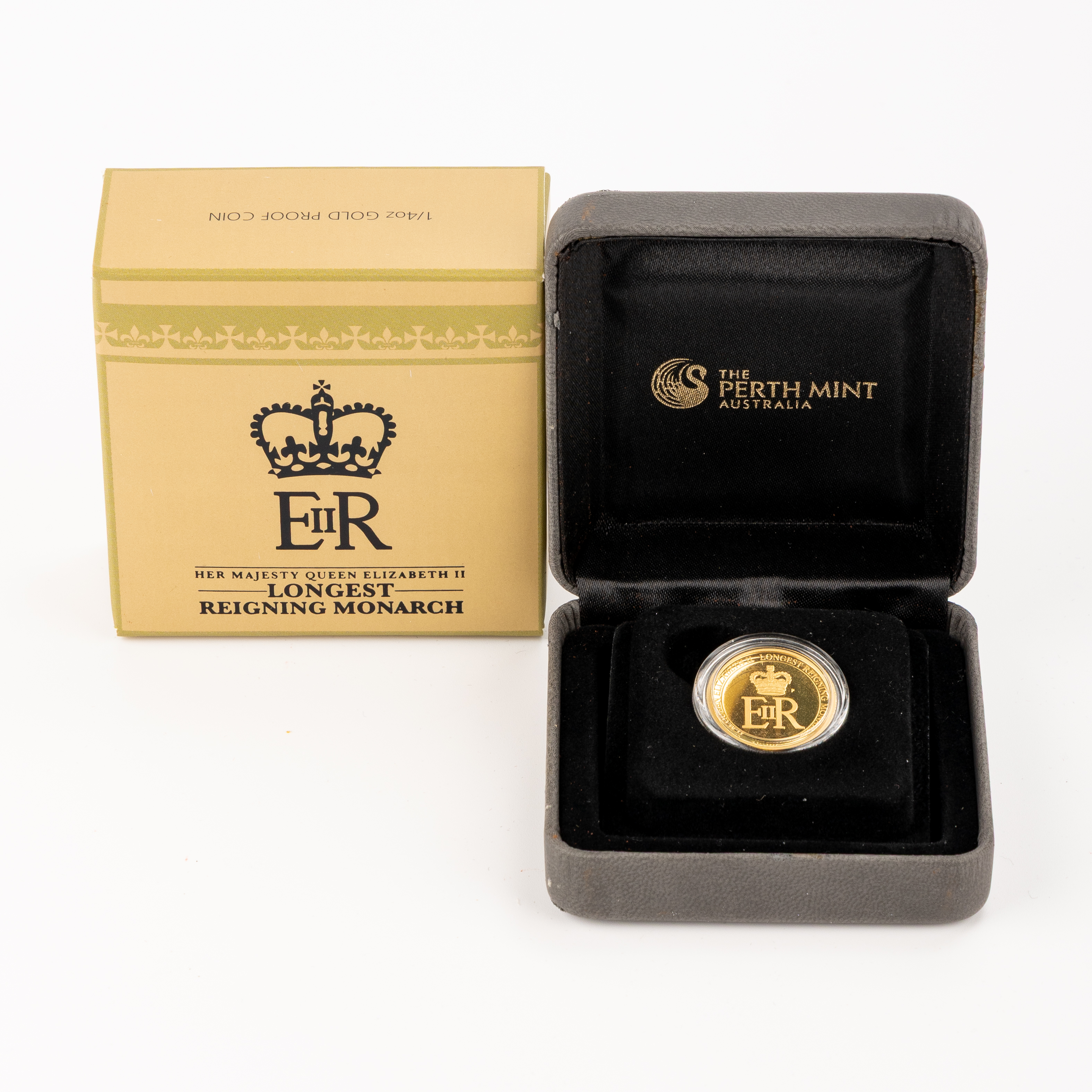 43 · QEII Longest Reigning Monarch 1/4oz Gold Proof, Twenty Five Dollars, 2015