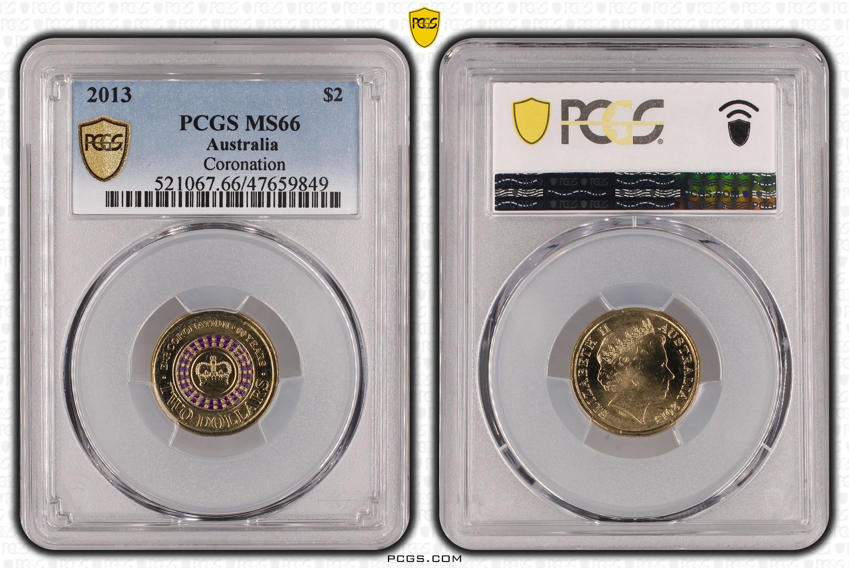 Coronation, Two Dollar, 2013, PCGS MS 66