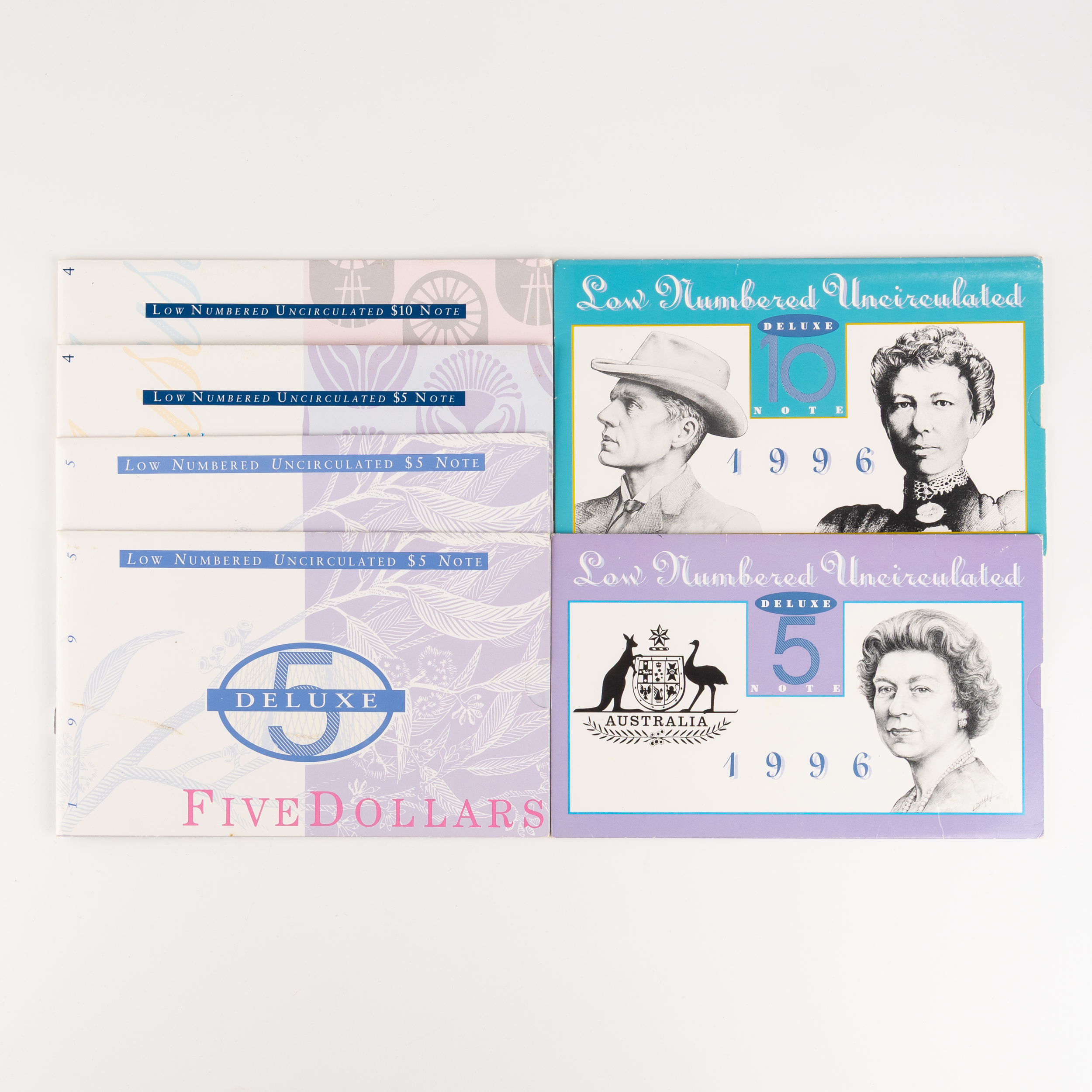 Elizabeth II, Five Dollar - Ten Dollar, 1994 - 1996, UNC