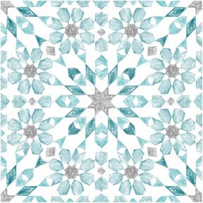 FLOORPOPS FP2949 RADIANCE PEEL & STICK FLOOR TILES, BLUE