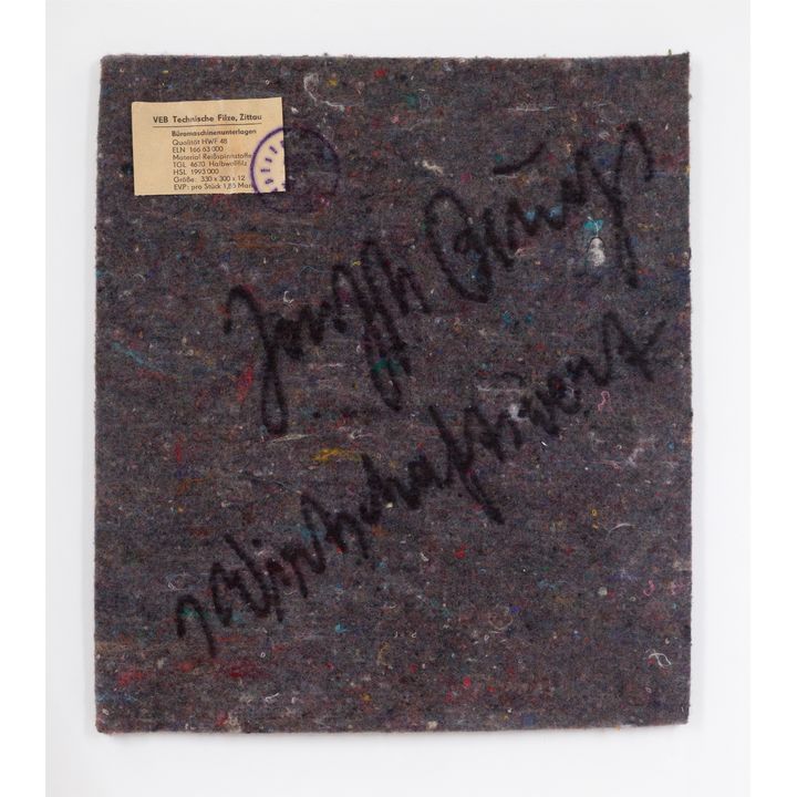 Joseph Beuys 1 Wirtschaftswert (DDR-Filz) 1979