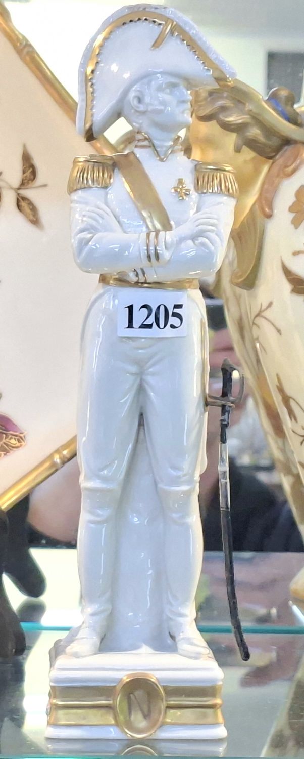 1205 · 19THC. STYLE CERAMIC FIGURINE