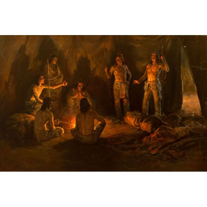 Lajos Markos (1917-1993) Dispute