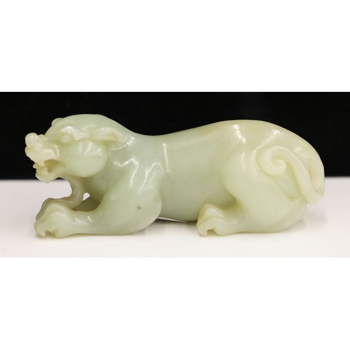 Chinese Jade Small Recumbent Tiger