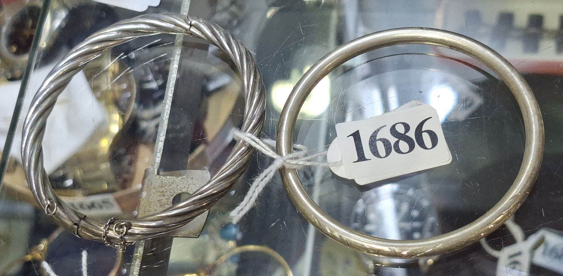 Two Silver Bangles
