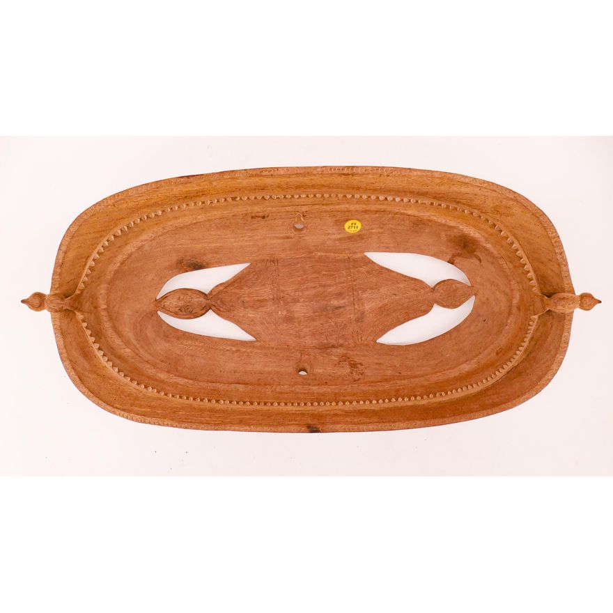 Papua New Guinea Hardwood Pierced Bowl- 24x11''