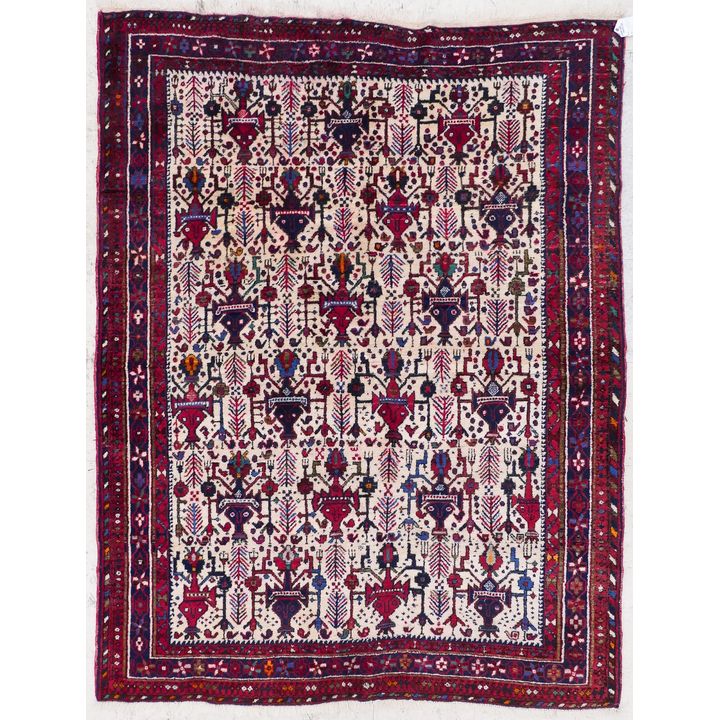 Persian Oriental Vase Rug 5'1''x6'8''
