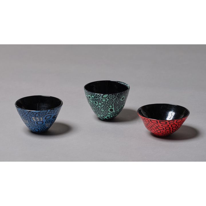 Lyndsay Patterson ‘Set of three Murrine style bowls’