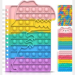 B6 Pop It Notebook Bubble Pop Fidget Toy Notepad Purplepop |