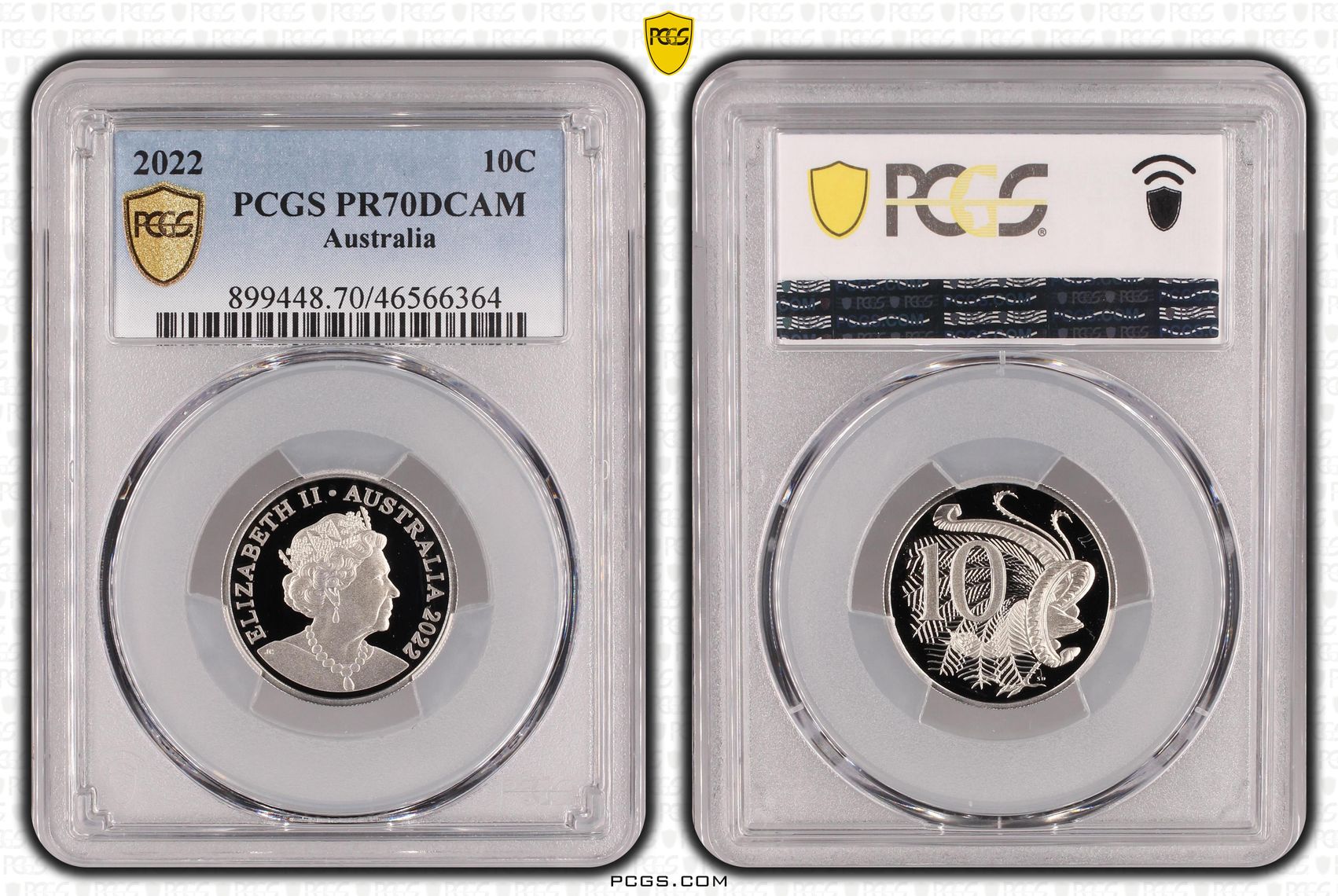 Ten Cent, 2022, Pcgs Pr70dcam