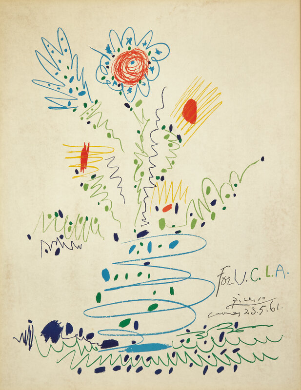Pablo Picasso
(Spanish, 1881–1973)
Fleurs (for U.C.L.A.), 1961