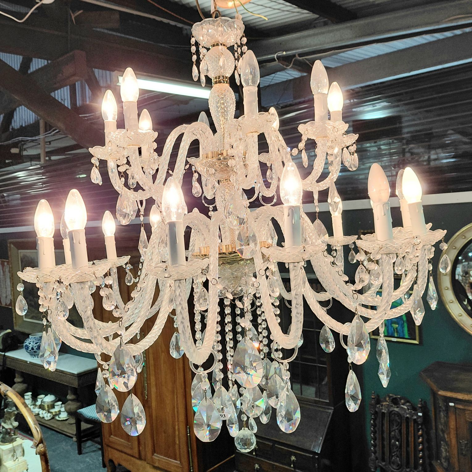 593 · PALACIAL CRYSTAL CHANDELIER