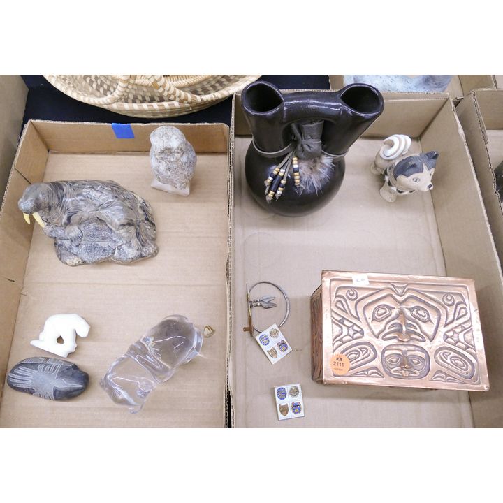 2 Boxes Native Style Figurines