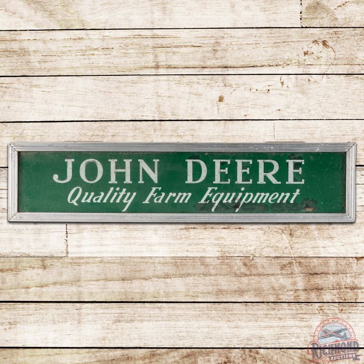 John Deere Quality Farm Equipment Reverse Lighted Advertising Sign