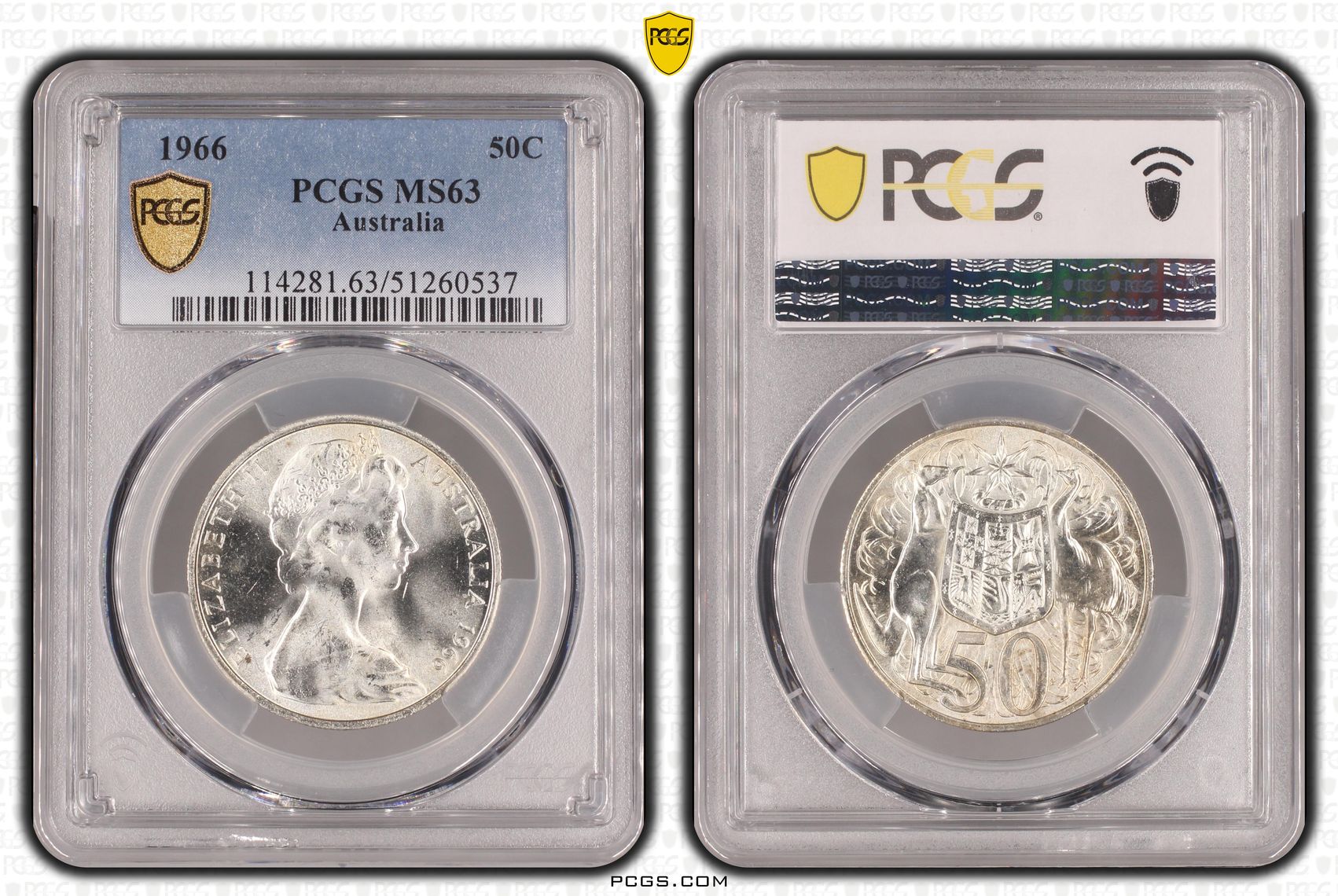 Fifty Cent, 1966, PCGS MS63