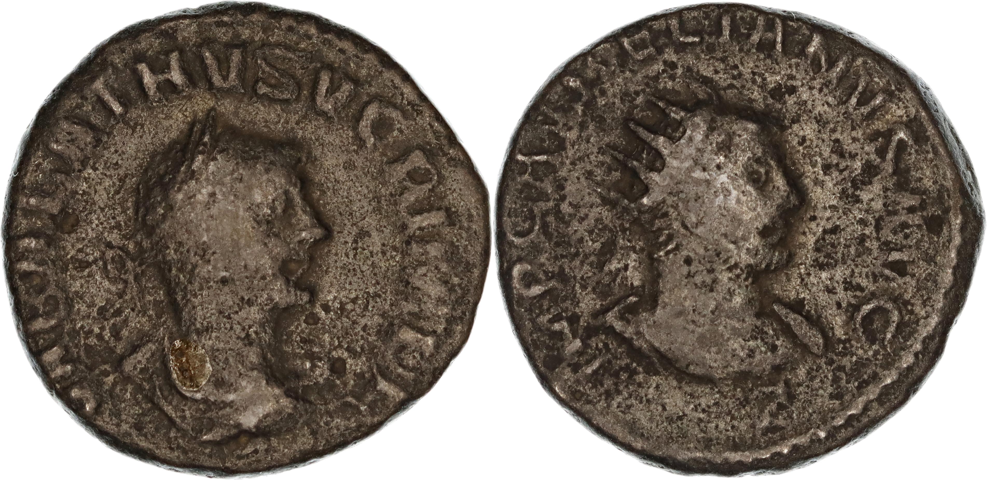Roman Empire, Vabalathas & Aurelian, Æ Antoninianus, 271-272 AD, gF