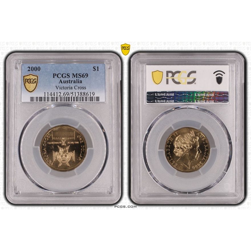 Victoria Cross, One Dollar, 2000, PCGS MS69