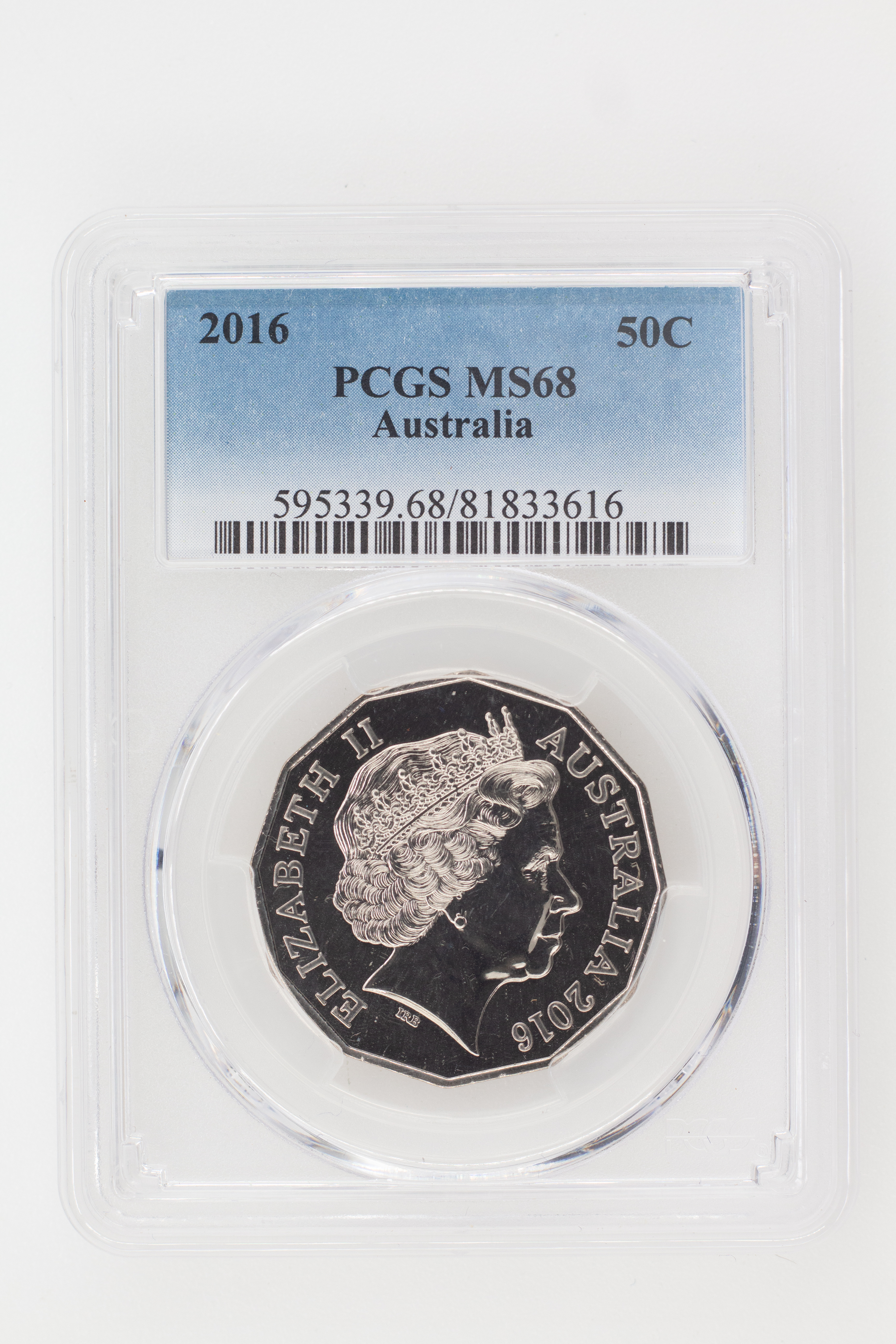 2016 Australian Fifty Cent, 50c PCGS - MS68 -616