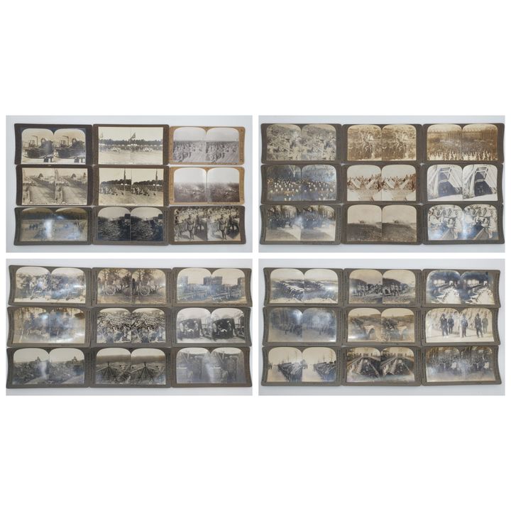 Stereograph Cards - WWI (x36)