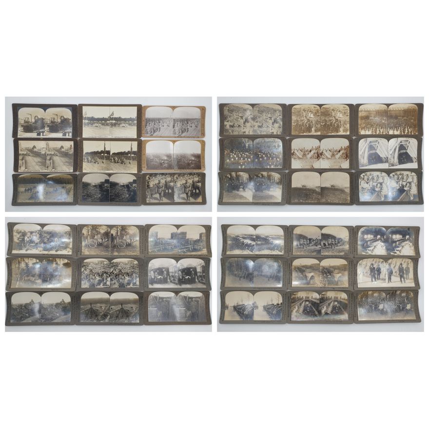 Stereograph Cards - WWI (x36)