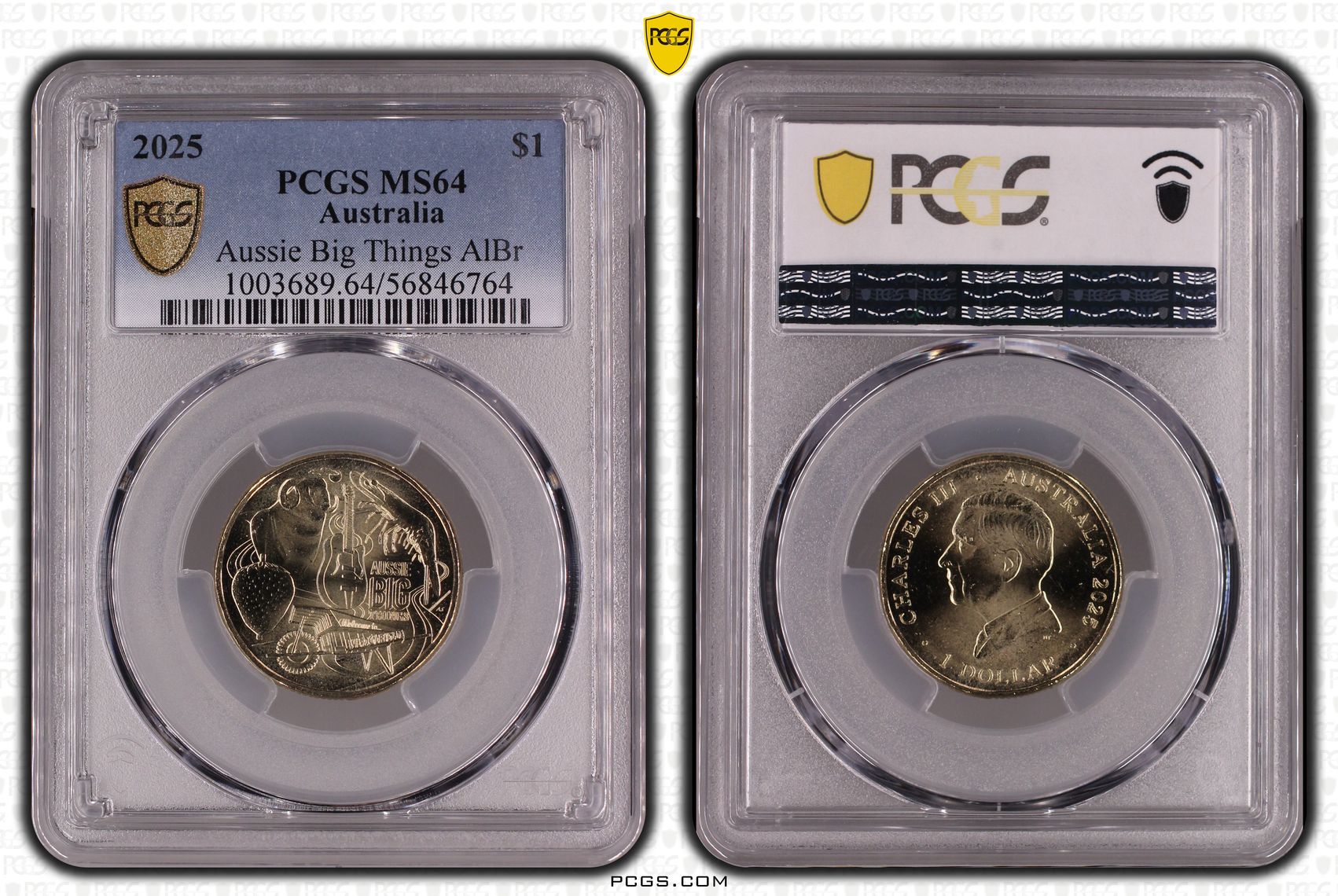 Aussie Big Things AlBr T-1, One Dollar, 2025, MS64