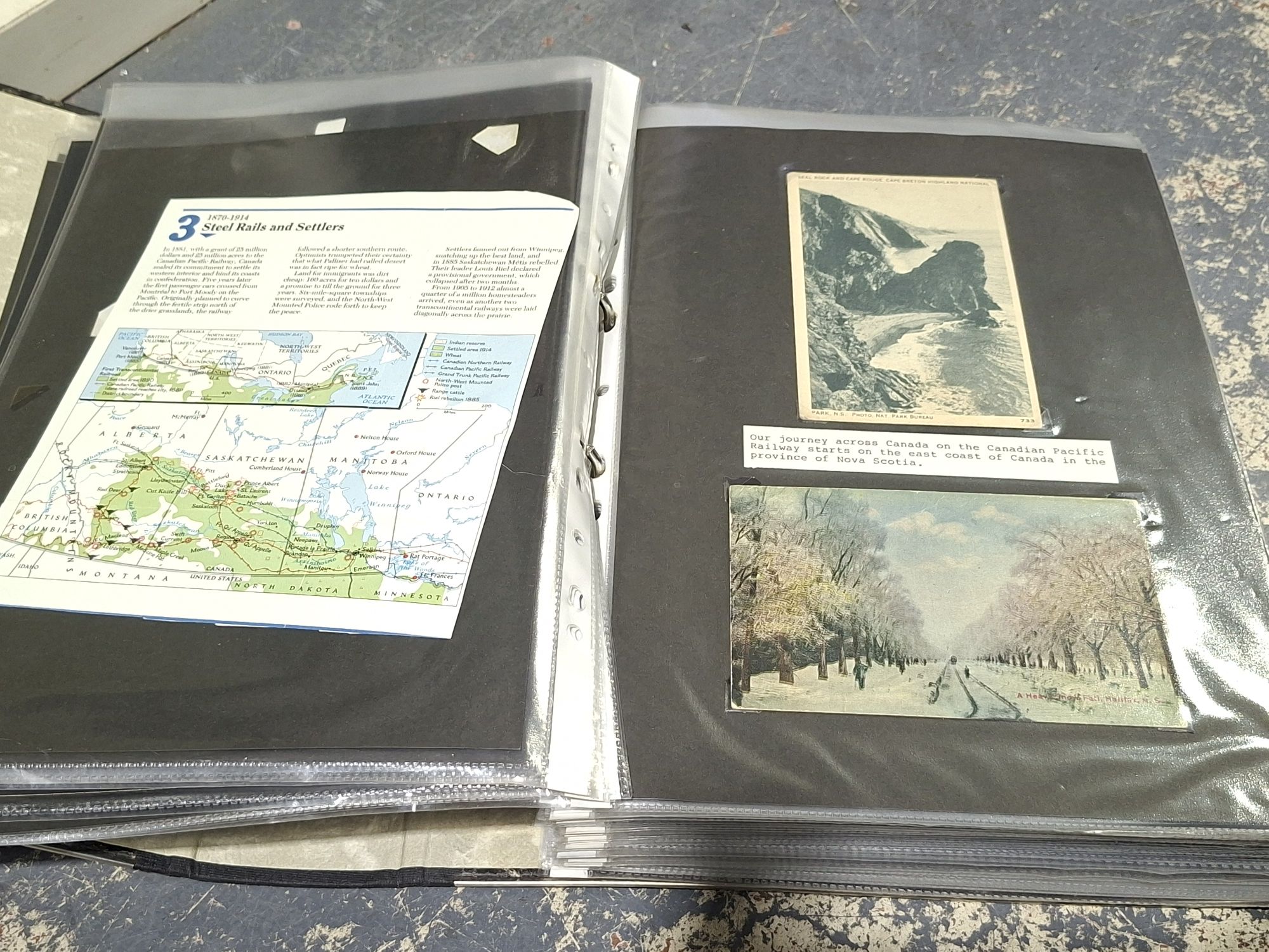 Postcards - North American Trains And Scenery