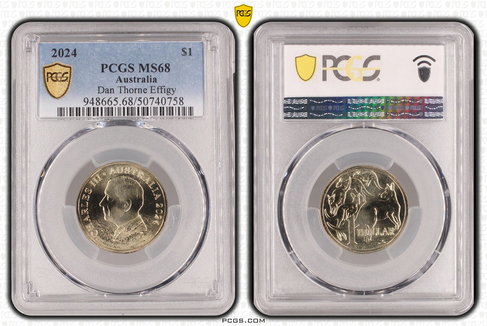 Dan Thorne Effigy , One Dollar, 2024, PCGS MS68