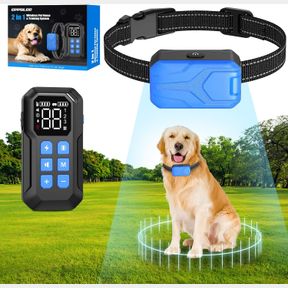 FENCE WITH 1 COLLAR CPPSLEE WIRELESS FENCE FOR DOGS, ELECTRIC DOG FENCE, WIRELESS DOG FENCE, ELECTRIC FENCE FOR DOGS, 2 IN 1 WIREL