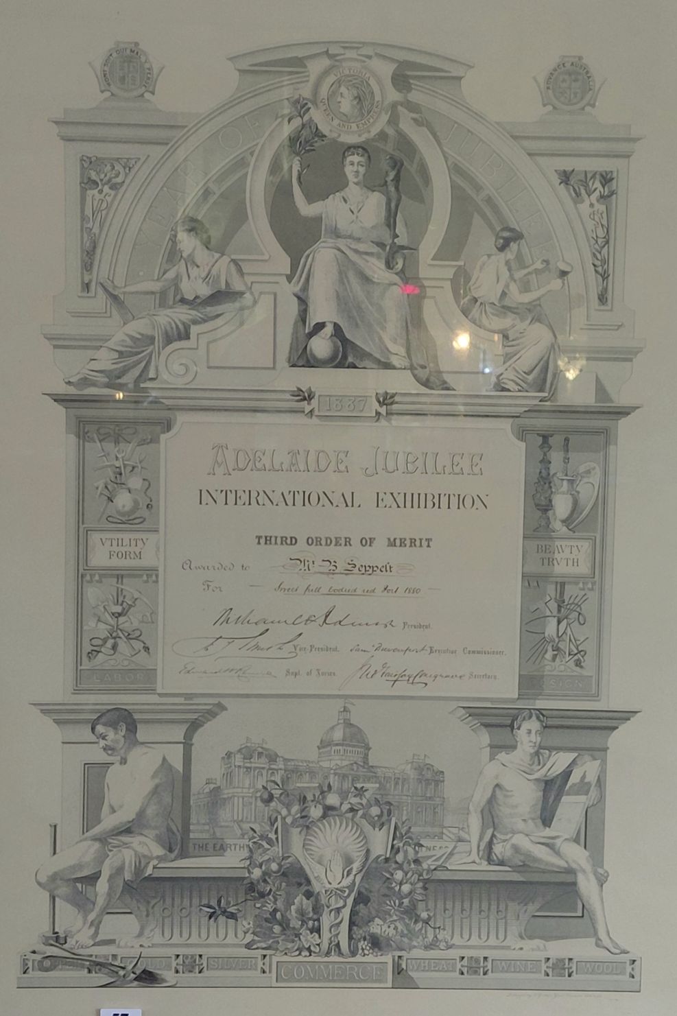 57 · ADELAIDE JUBILLE INTERNATIONAL CERTIFICATE