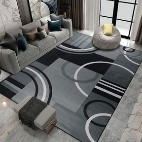 200cm by 150cm 3D Printed Lightweight Mat Black/White/Off Grey |