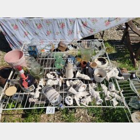Big assortment of misc glassware and other things