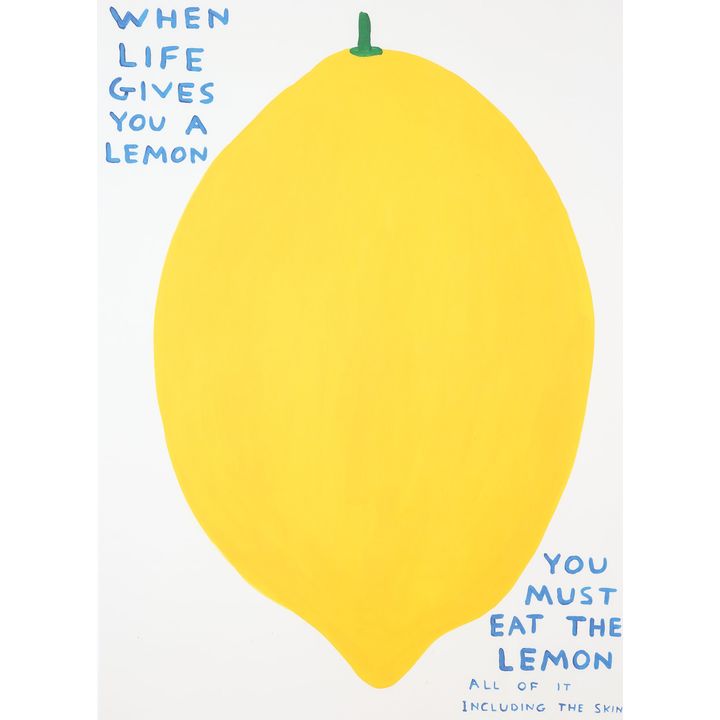 David Shrigley (British b.1968) 'When Life Gives you a Lemon'