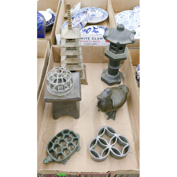 Box Asian Figural Incense Burners