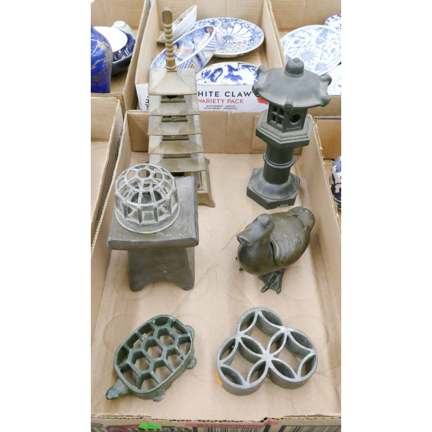 Box Asian Figural Incense Burners