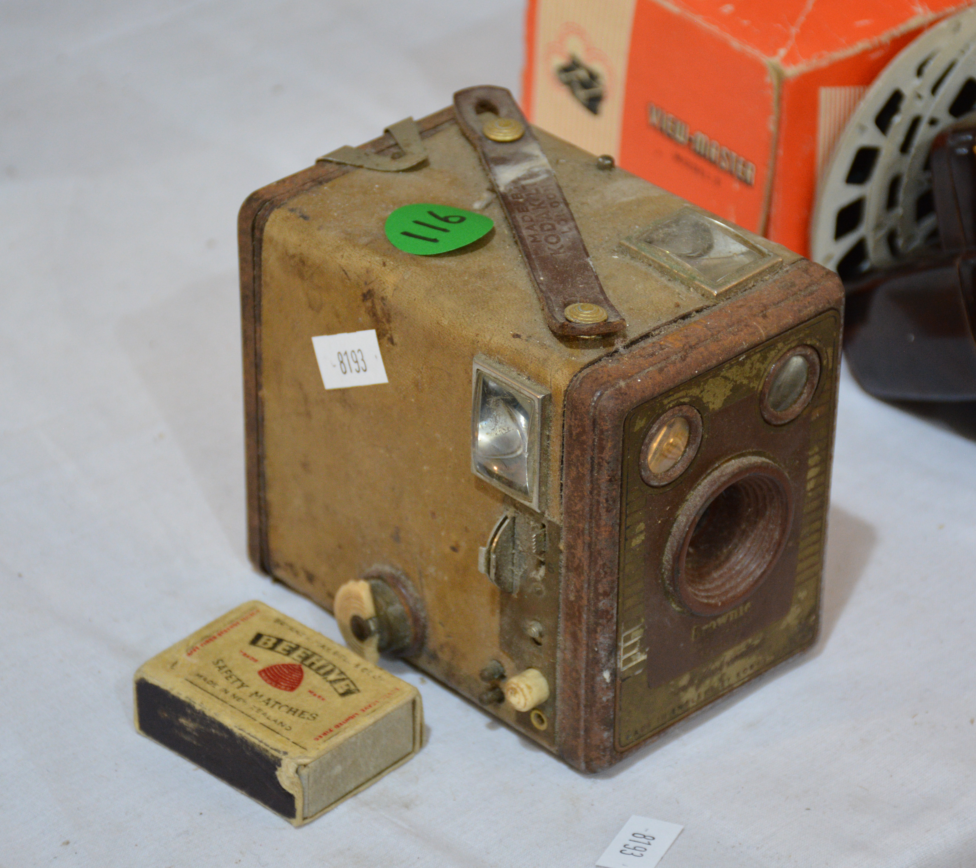 Model F Kodak Box Brownie Camera — sold at auction in New Zealand for $10