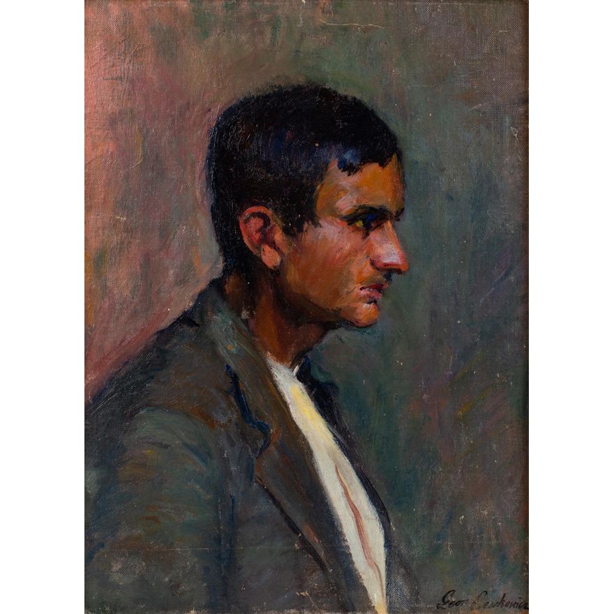 Leon Lewkowicz | Portret mężczyzny z profilu