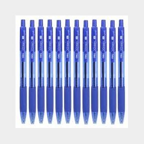 Deli Xtream Pack of 12 Ballpoint Blue Pen - Q02330 - Deli Q02330 Xtream Blue Ink Ballpoint Retractable - 51745/1623 SN B3 (S3)