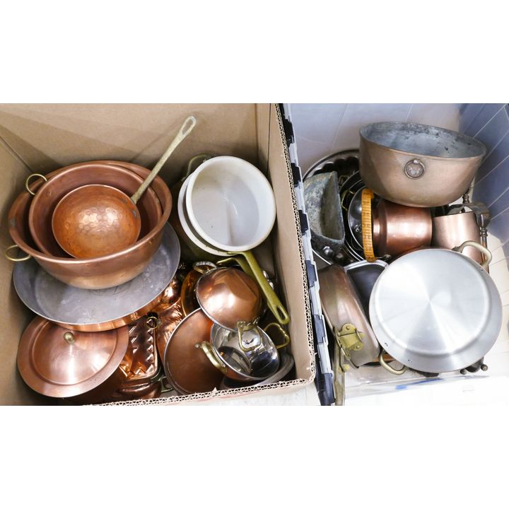 2 Boxes Copper Cookware