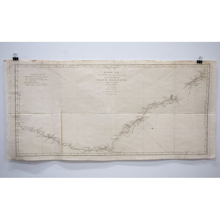 James Cook 'Kaart van Nieuw Zuid Wales of de Oostlijke Kust van Nieuw Holland'