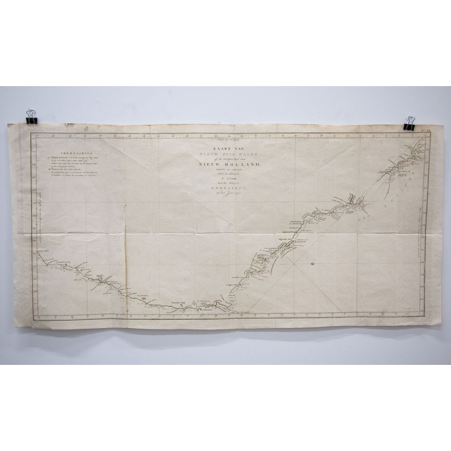 James Cook 'Kaart van Nieuw Zuid Wales of de Oostlijke Kust van Nieuw Holland'