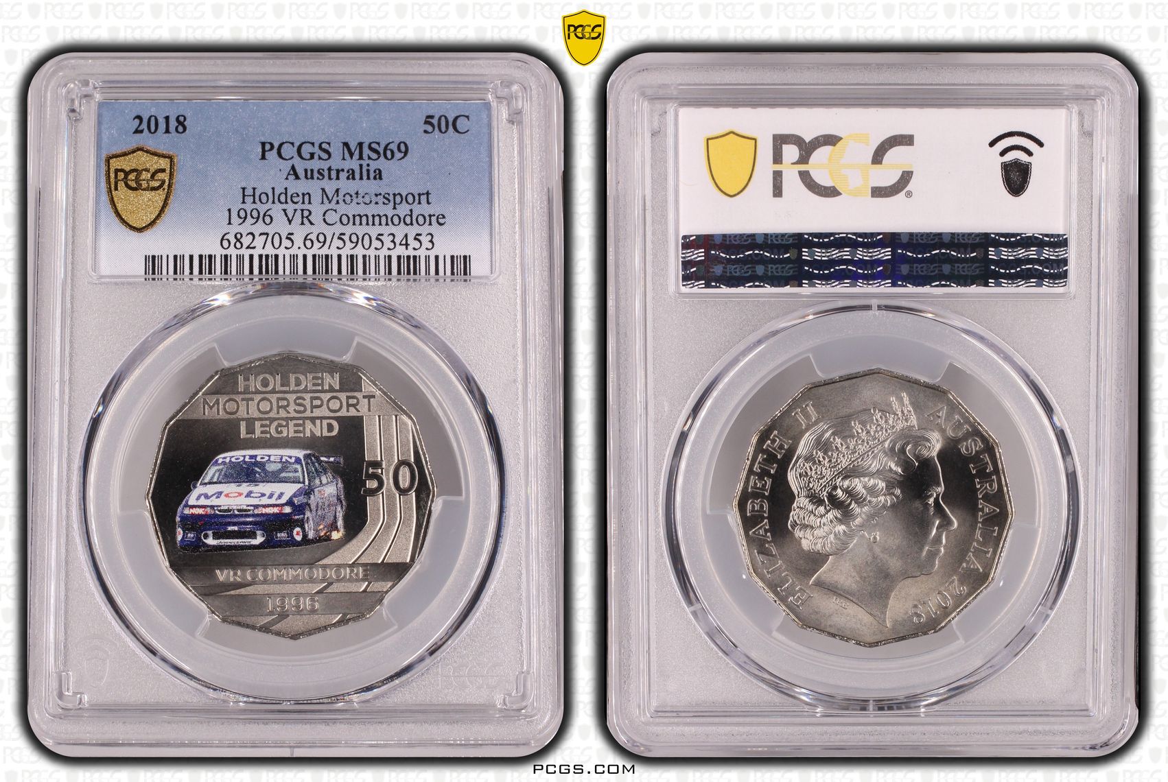 Holden Motorsport - 1996 VR Commodore, Fifty Cent, 2018, PCGS MS69