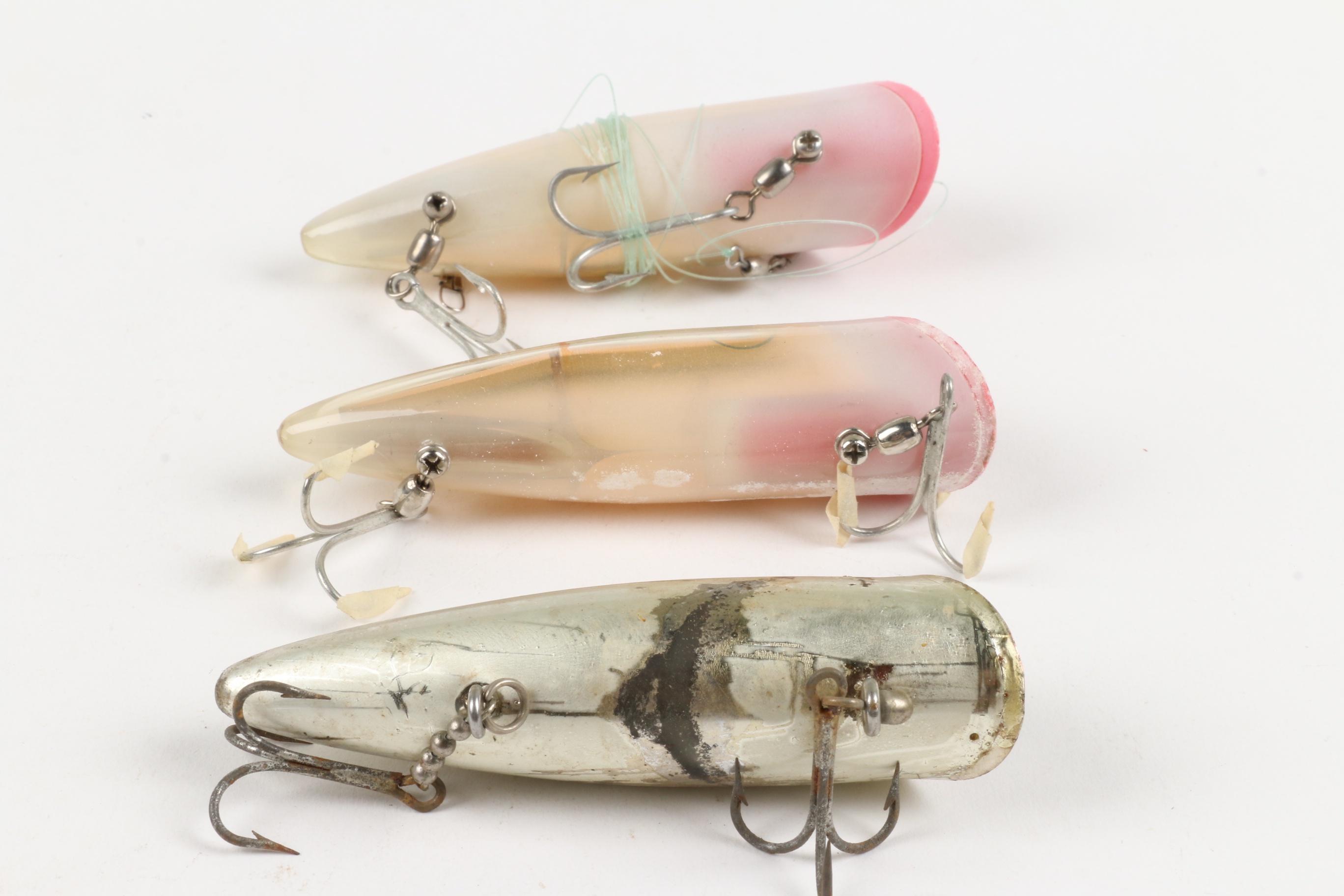 2-Vintage Fishing Lure Mac's Squid Salmon Plug #15 Point Special